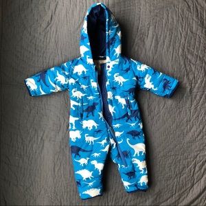 Hatley dino print snowsuit size 6-12mo